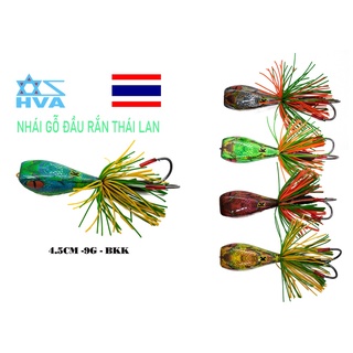 Mồi câu Lure Nhái Nhảy THAI LAND   Nhái nhảy đầu rắn Câu Lure Cá Lóc chẽm vược chuối lóc bông