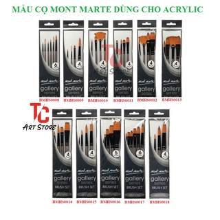 [ TC Art ] Tất cả các mẫu cọ Vẽ ACRYLIC Của hãng MONT MARTE