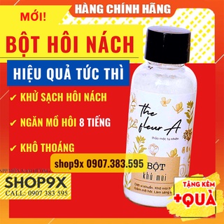 Bột Khử Mùi Hôi Nách Hôi Chân Thảo Mộc FleurA Handmade 30ml - Ngăn Mùi &amp; Mồ Hôi Hiệu Quả Ngay Lần Đầu Sử Dụng