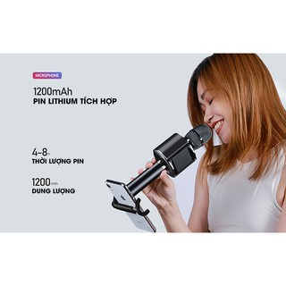 [Mã ELHACE giảm 4% đơn 300K] Micro cầm tay Remax K05 thông minh kết nối Bluetooth chất lượng cao