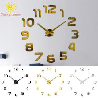 Đồng Hồ Dán Tường 3d Trang Trí 70-120cm