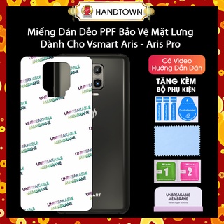 Dán Ppf Mặt Lưng Vsmart Aris / Aris Pro Hiệu Ứng Cầu Vồng và Trong Suốt Không Full Viền