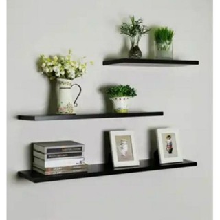 Bộ 3 thanh kệ trang trí treo tường 40, 50, 60cm (chọn màu) gỗ CN cao cấp KTT03