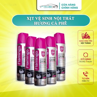 Bình xịt vệ sinh taplo và nội thất xe ô tô chính hãng Flamingo Hương cà phê F096