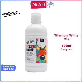 Màu Nước Poster Paint Mont Marte 500ml - Titanium White - MPST0001