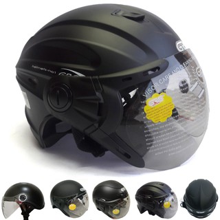 Mũ bảo hiểm GRS a33k a102k a737k liền kính nửa đầu cao cấp nón sơn 1/2 đôi nam nữ bảo vệ mắt an toàn chính hãng