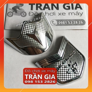 Bộ ốp mỏ dè trước sau xe AB airblade 2013-2014-2015 xi inox chỉ mũi dè - phụ kiện trang trí air blade
