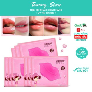 Lẻ 1 miếng Mặt Nạ Môi Bioaqua Collagen Nourish Lips Membrane Mask