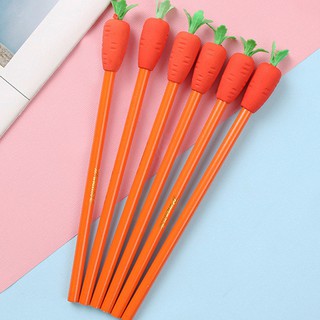 HCM - Combo 2 Bút chì kèm gôm cà rốt siêu kute dễ thương