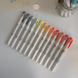 Bút viết chữ thư pháp calligraphy Zebra Mildliner Brush || Nhà Kawaii
