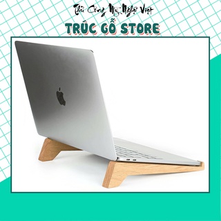 Giá đỡ laptop, kệ laptop tản nhiệt tự nhiên bằng gỗ thương hiệu Trúc Gỗ Store