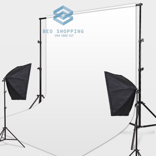 Khung giá treo phông nền di động chữ U 2x2 m, 2x3m [Tặng 3 kẹp] chụp ảnh quay video lookbook, ảnh cưới, livestream