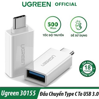 Thuyết Bị Chuyển USB Type-C To USB 3.0 Hỗ Trợ OTG Ugreen 30155 Chính Hãng