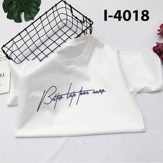 Áo Thun Nữ In Chữ Đơn Giản Mùa Hè I4018