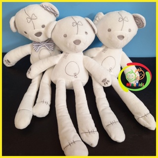 Thú Bông Cho Bé Ôm Ngủ Gấu Bông Trắng Mama Papa Chất Mịn Đẹp An Toàn TB04
