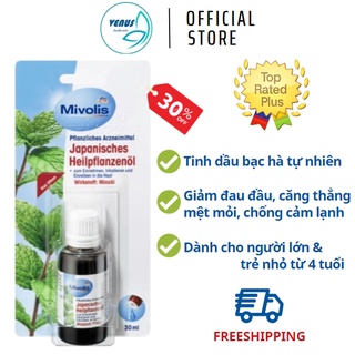 Tinh dầu Bạc Hà Mivolis Japanisches Heilpflanzenol 30ml nhiều công dụng chăm sóc và bảo vệ cơ thể - Hàng nội địa Đức