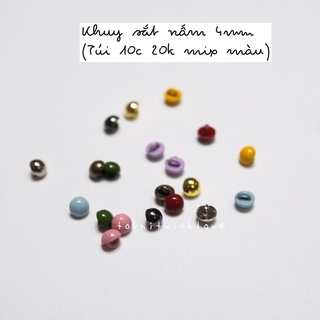Khuy sắt nấm mini size 4mm (1 túi 10c mix màu)