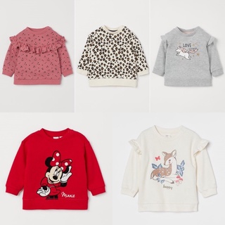 [KIDDO] Áo nỉ H&amp;M nhiều màu sắc cho bé gái siêu dễ thương