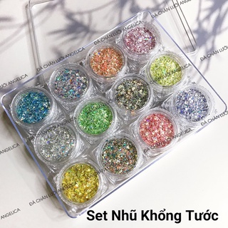 [PHỤ KIỆN NAIL] Set 12 Màu Nhũ Khổng Tước Trang Trí Móng_Mã:SNKT_ANGELICA
