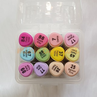 [RẺ NHẤT] BỘ BÚT MARKER TOUCH SOFT HEAD SUPERIOR 12 MÀU HỘP NHỰA