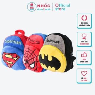 Ba Lô Gấu Bông Cho Bé Hoạt Hình Siêu Nhân Bông Mềm, Hàng Cao Cấp, Thời Trang An Toàn Dễ Thương, Nhiều Kiểu - NHÓC