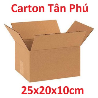 25x20x10 - bộ 10 hộp đóng hàng 3 lớp