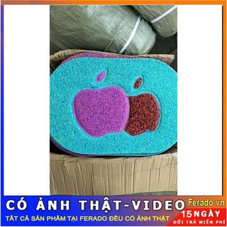 Thảm chùi chân nhựa hình táo giá xưởng