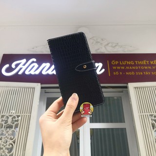 Bao da kiêm ví đựng thẻ Zenfone Max Pro M1 vân cá sấu