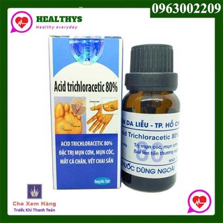 Thuốc Trợ Giúp Loại Bỏ Mụn Cơm, Mụn Cóc, Mắt Cá Chân, Vết Chai Sần Acid Trivhloracetic 80% - Healthys.vn