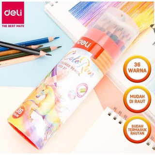 Bút chì màu học sinh Deli - Có kèm gọt chì C00337