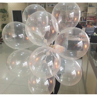 20 vỏ bóng bay trong suốt size 12 inch