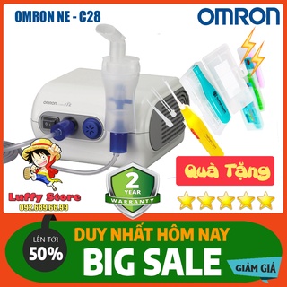 Máy Xông Mũi Họng Omron NE-C28 + Tặng Đèn Lấy Ráy Tai Cho Bé