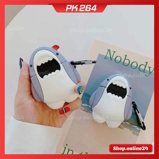 Case Airpod 1 2 Pro  Vỏ Ốp Bọc Tai Nghe Airpod Hình Thú  Ngầu Dễ Thương Chất Liệu Silicon Dẻo
