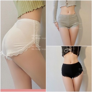 QUẦN ĐÙI GÂN PHỐI REN XINH MẶC NHÀ MÁT RỪI RỰI Q2 alohashop