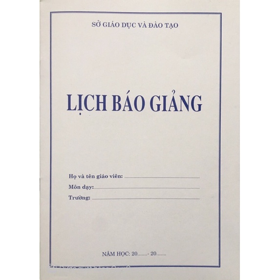 Lịch Báo Giảng Cấp 2,3