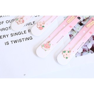 Bookmark hoa đào kim loại bookmark cổ trang đánh dấu trang