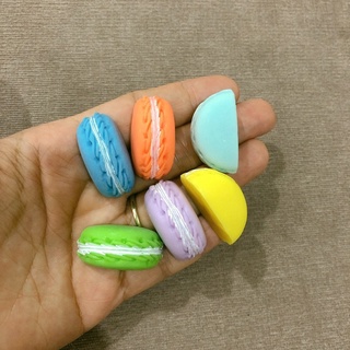 STICKER/JIBBITZ/CHARM HÌNH BÁNH MACARON TRANG TRÍ DÉP SỤC
