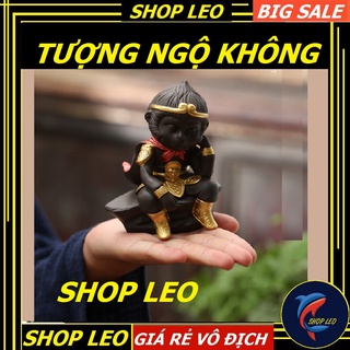Tượng ngộ không 11,5*9cm - tượng khỉ hầu vương - Trang trí bể cá - hồ thủy sinh - shopleo