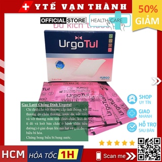 ✅ [HỘP 10 MIẾNG] Gạc Lưới Chống Dính Urgotul | Dán Loét, Vết Mổ, Vết Thương lớn -VT0373