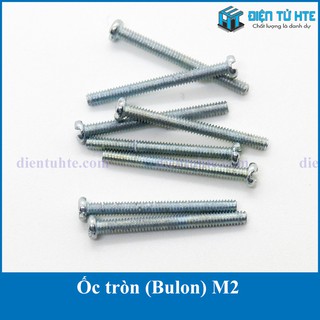 Ốc tròn (Bulon) ren nhuyễn M2 M3 M4 nhiều độ dài (Gói 20 con) [HTE Quy Nhơn CN2]