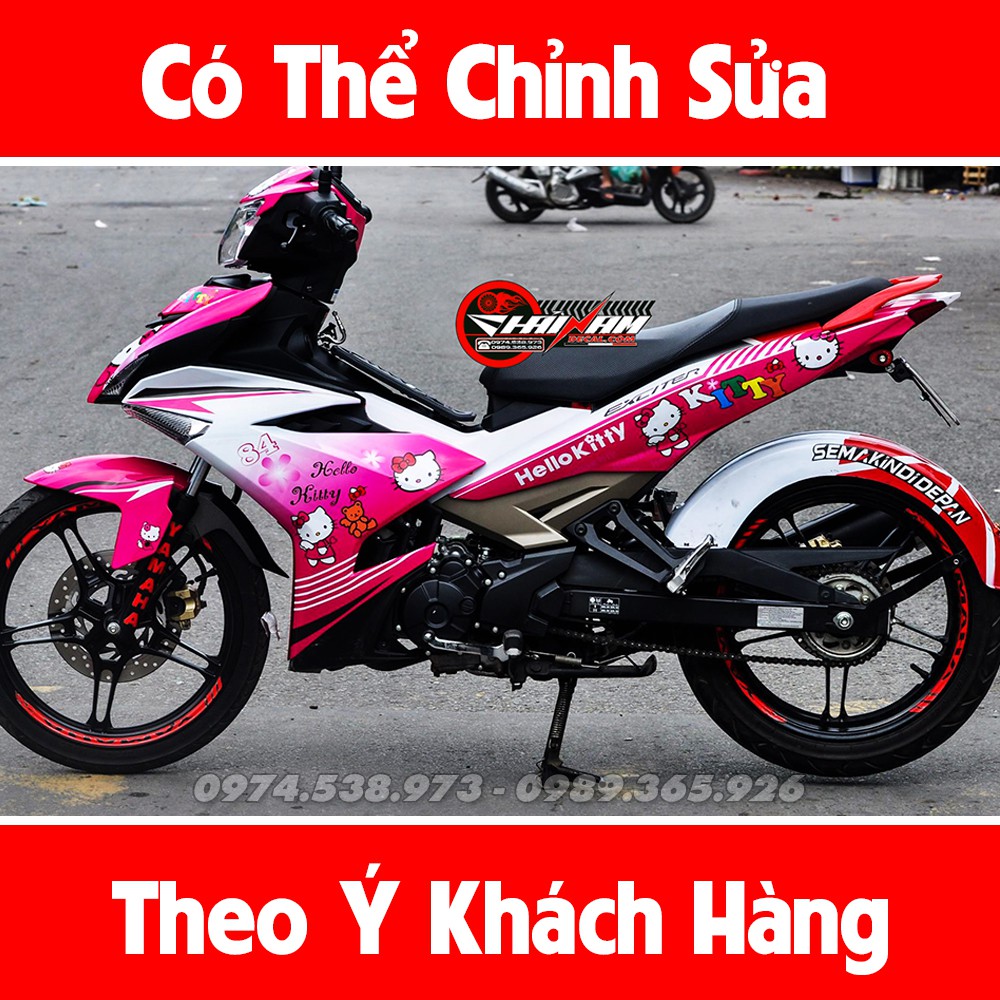 Tem Xe Exciter 150 Hello Kitty