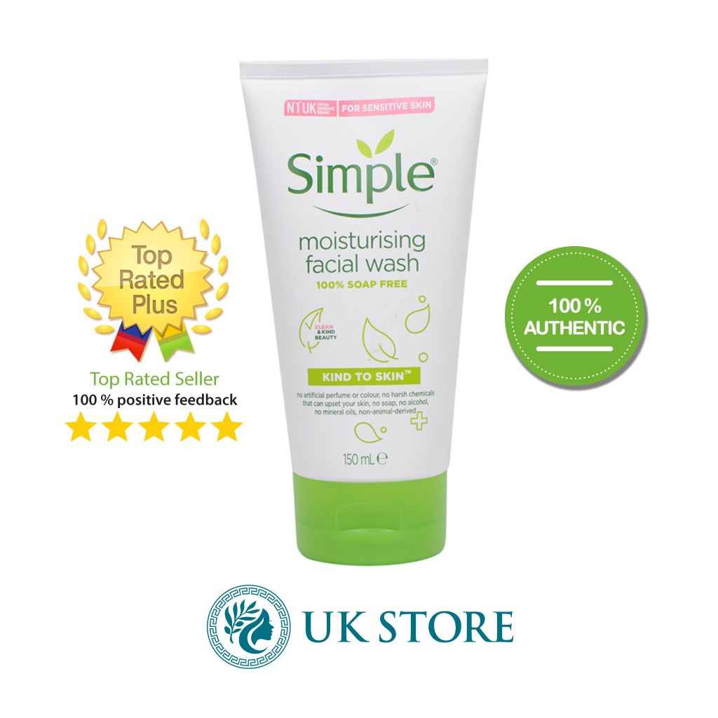 Sữa rửa mặt Simple dưỡng ẩm