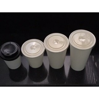 Combo 50 Cốc Giấy Giữ Nhiệt Có Nắp Đen 500ml ( 16oz ) - Đựng Đồ Nóng ( Cafe, Trà Sữa) Mùa Đông