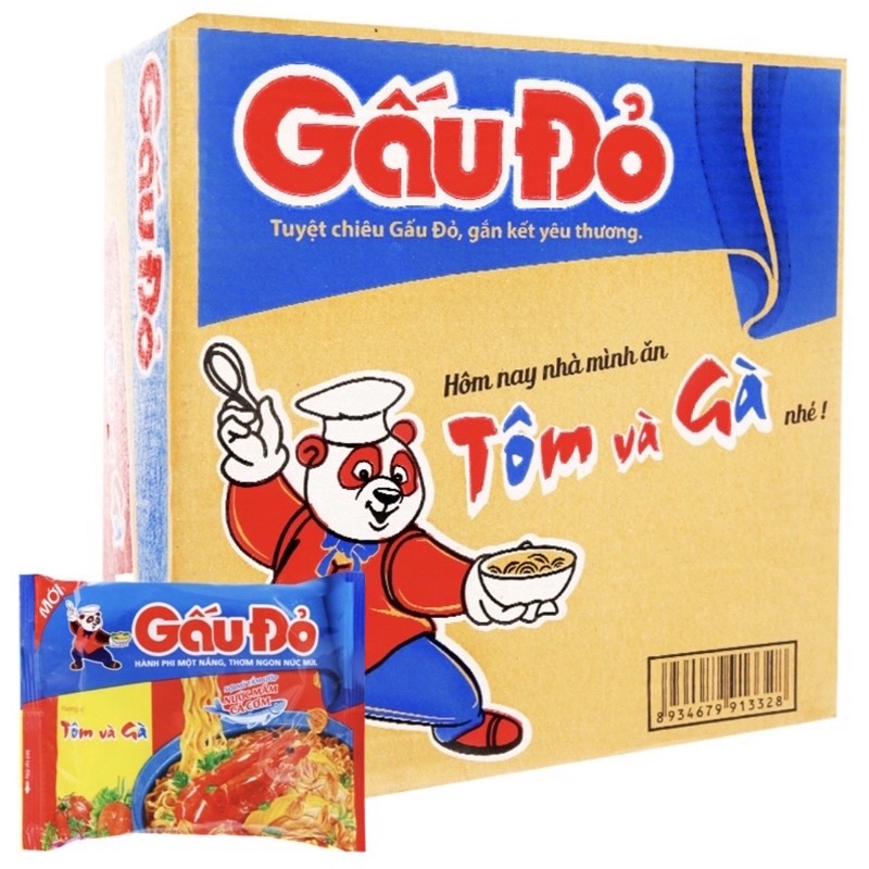 Mì tôm gấu đỏ