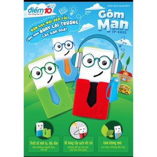 [Mã LIFEBOOK2 giảm 10% đơn 0Đ] Gôm/Tẩy MAN Điểm 10 TP-E022 (Vỉ 1 Cục)