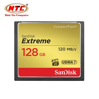 Thẻ nhớ Compact Flash Sandisk Extreme 800X 128GB 120MB/s (Vàng đồng)