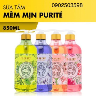 Sữa tắm mềm mịn 850ml 4 mùi