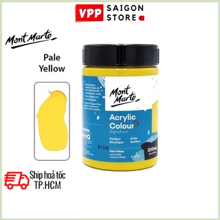Màu Acrylic Mont Marte 300ml - Pale Yellow - Acrylic Colour Paint Signature 300ml (10.1oz) - MSCH3003