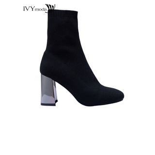 [Mã WABRSB55 giảm 12% đơn 250K] Boots len nữ cổ lửng IVY moda MS 52A1314