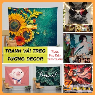 Tranh Vải Treo Tường Decor Tổng hợp các Mẫu Hot Trend Trang Trí Phòng Ngủ, Bàn Máy Tính